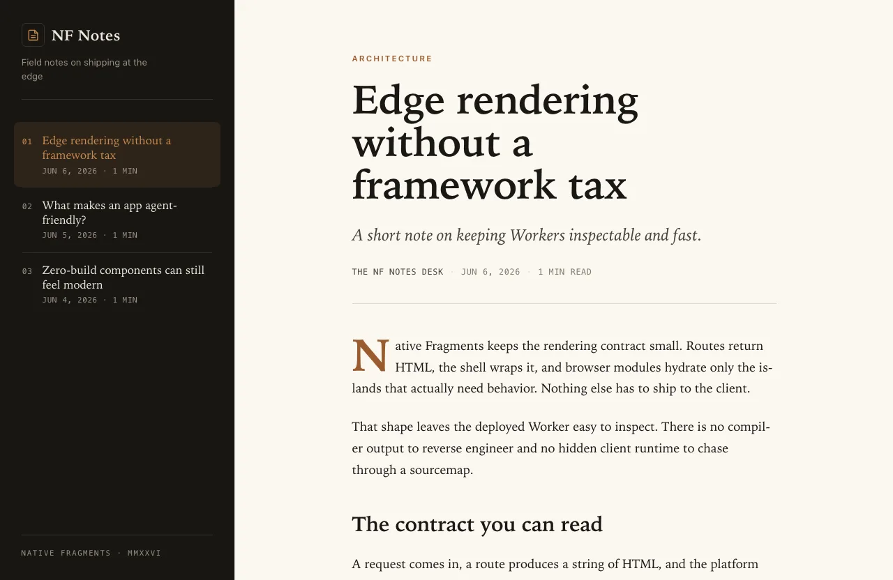 Content Site screenshot