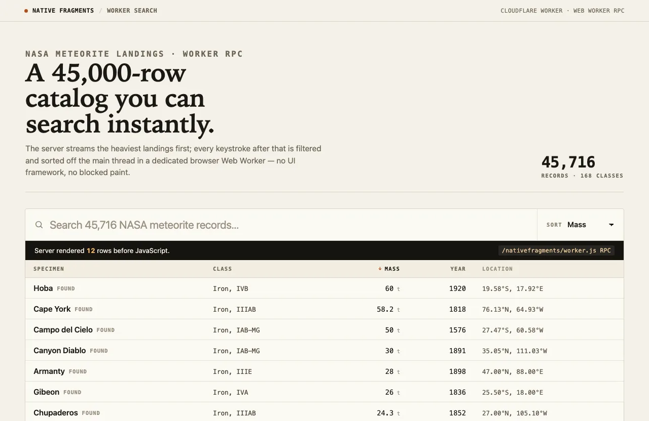 Worker Search screenshot